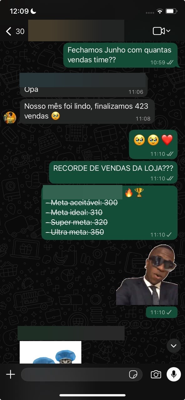 Resultado de uma loja cliente — print 1